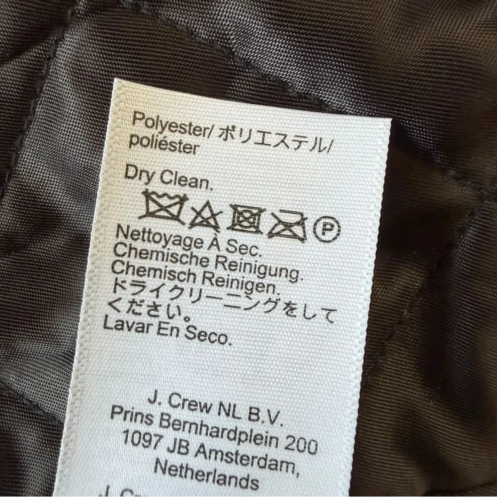 J Crew NWT Dock Peacoat Pea Coat Wool Navy Jacket Size Medium Classic Nautical